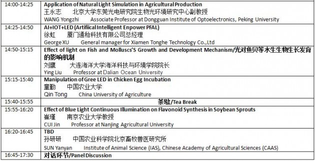 SSLCHINA2017:全天聚焦國際生物農業光照技術新進展