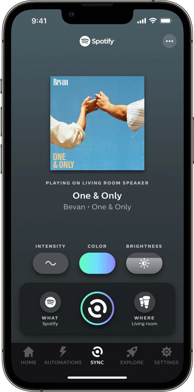 6. 【新聞圖片】飛利浦Hue + Spotify互動(dòng)