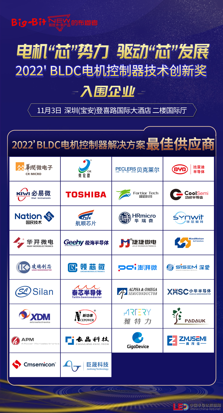 2022’電機控制器評選活動入圍企業(yè)名單揭曉！